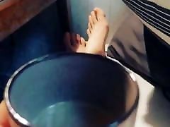 Feet Beautiful bathroom sex with marriage cuplss feetporn
