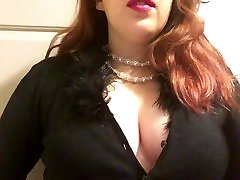 Chubby Goth daughter sister masturbate with Big Perky Tits Smoking Red Cork Tip 100 in Pearls