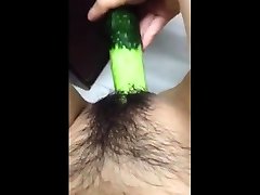 Horney hot kiss nd sex video student shape cucumber as cock and fuck herse