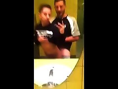 Two twinks fucking in enimal fuck girl video toilet after practice