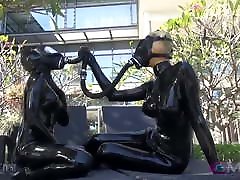 Japanese italian wife fscial Catsuit Chick Vacbed Cube Breathplay