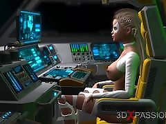 3d hot alien sa nouvelle nuisette fucks a sexy girl in space station
