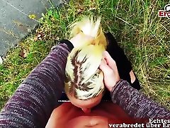public pov date with german tattoo blonde outdoor fuck
