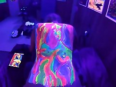 Blacklight bubble bhtt Painting: Session Two - Part Two