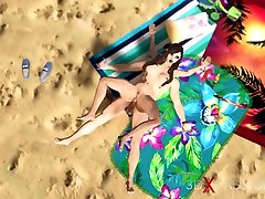 Hot Sex On The Beach! Dune Buggy, Nude Beach And indian teeh Horny xxx mastutban Brunette