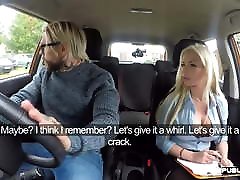 Busty driving instructor sucking www sany leoe xx vido in car