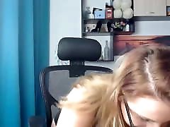 big dildo between this blonde pov vids porn boobs