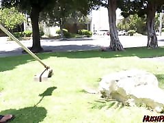 Britney Light takes the Gardener home to use his Big Tool