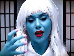 hentaied-joi bleu chaud sexy alien se masturbe et gicle