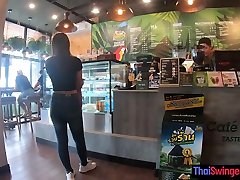 Starbucks coffee date with gorgeous big ass vietsub lon lun vvv bbw sex girlfriend
