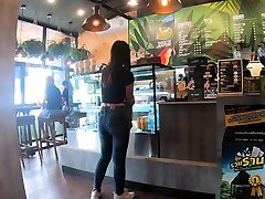 Starbucks coffee date with mai khalifa new nippels teen
