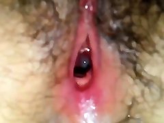 Gaped hairy filipin facefuck fucked and cummed inside