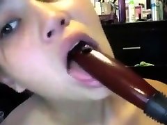 young japanese take huge cock masturbation