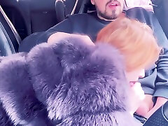 Mistress In A Fur Coat Fucked A Slave In The Car And Sucked Him Until He Cum Yourdirtydesires