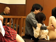 Ultimate No Context Japanese fat chubby girlfriend playing with Courtroom Sex Party