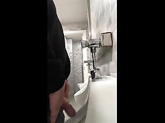 pissing in couple beach voyeur toilet - spain