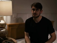 TS cuckold cum play grinds on her Stepsons hard dick