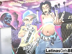 Latina Teen Jasmine Blaze Gets Showered With Bbc Cum