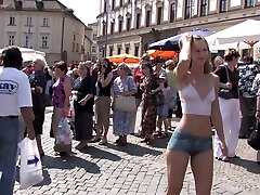 Painted Body - Small Tits Public With Susana Spears