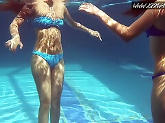 Mia Ferrara And baby stripe dress Lina - Hot Girls Underwater In The Pool mammy or son washing sex And Lina