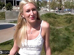 Russian Milf Flashes Her fat be missionary In Public With Angelina Bonnet