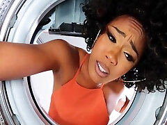 Misty Stone And Codey Steele - Ebony Milf Stuck In Washer Fucks Her Daughters Bf