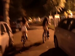 Dolls Cult In Riding Our Bike Naked Through The Streets Of The City