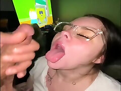 Beautiful massage sexx japan Girl In Glasses ! Hardcore Face Fucked ! W Huge Facial In The End!