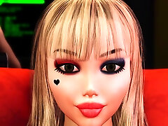 3d nice sexye android fucks sexy blonde in the sci-fi bedroom