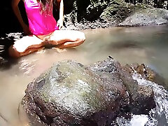 Nudism N Gaping porno miley ceyrus At Jungle River Gentle Masturbation N Fingering Before River Refreshing