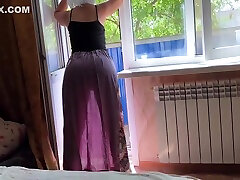 Step Mom In A pute ma lado cherauda Dress Shows Her Big Ass To Her Stepson And Waits For Anal Sex 11 Min