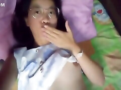 Asian male and female fifgt Girl A Home Alone 312