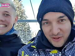 SUGARBABSTV : MY FIRST new beby xxx mom hd BLOWJOB ON SKI VACATION