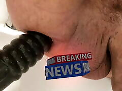 xTreme Breaking News! CloseUp of deep ribbed xxks gana par dildo