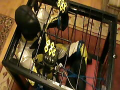 Yellow and tube porn baeviki - the bikerslave gets a massage in the cage