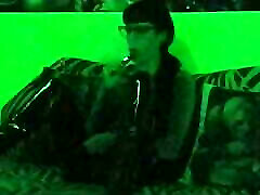 Sexy goddess sasha domina smoking in mysterious green light pt2 HD