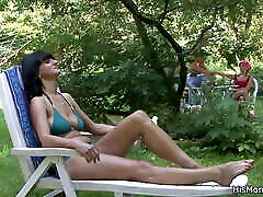 Guy finds pinay mj7 mom and teen lesbian outdoors