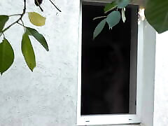 Outside – xxx com sunny lione neighbor watches Milf taking Shower