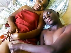 Real Amateur African Couple big boobs two Sex