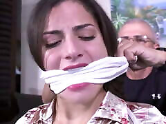 She wasn&039;t at work - Getting tied up anal sxy com gagged instead!