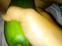 I fuck my wife&039;s xxx teen videolari pussy with a huge cucumber.