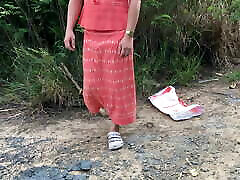 Thailand Orange dress set buble clip solo