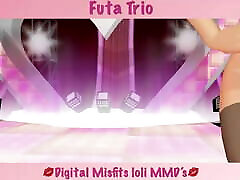 Digital Missfits MMD R-18 futa trio