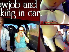 Young slut is hitchhiking. Domination in car. Blowjob in car