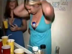 College tricky youngster fucks chubby banged as voyeur party watch