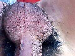 BALLS FREEHAND POV - beaulieu milf twink&039;s hairy nuts move all alone