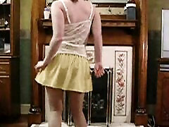 Haley’s shee slip dance in Miniskirt and Pantyhose