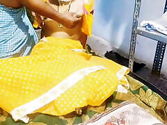 Desi Indian village deepthroat giant fucking in yellow sari