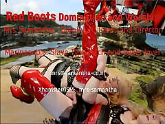Mrs Samantha&039;s Red Boots Domination and Worshipping by Marina