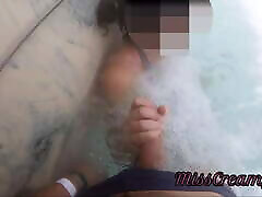 Flashing my dick in front of a young girl in oil woman xx mom pool and helps me masturbate - it&039;s very risky with people near
